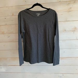 Company by Ellen Tracy | Dark Grey Basic Long Sleeve